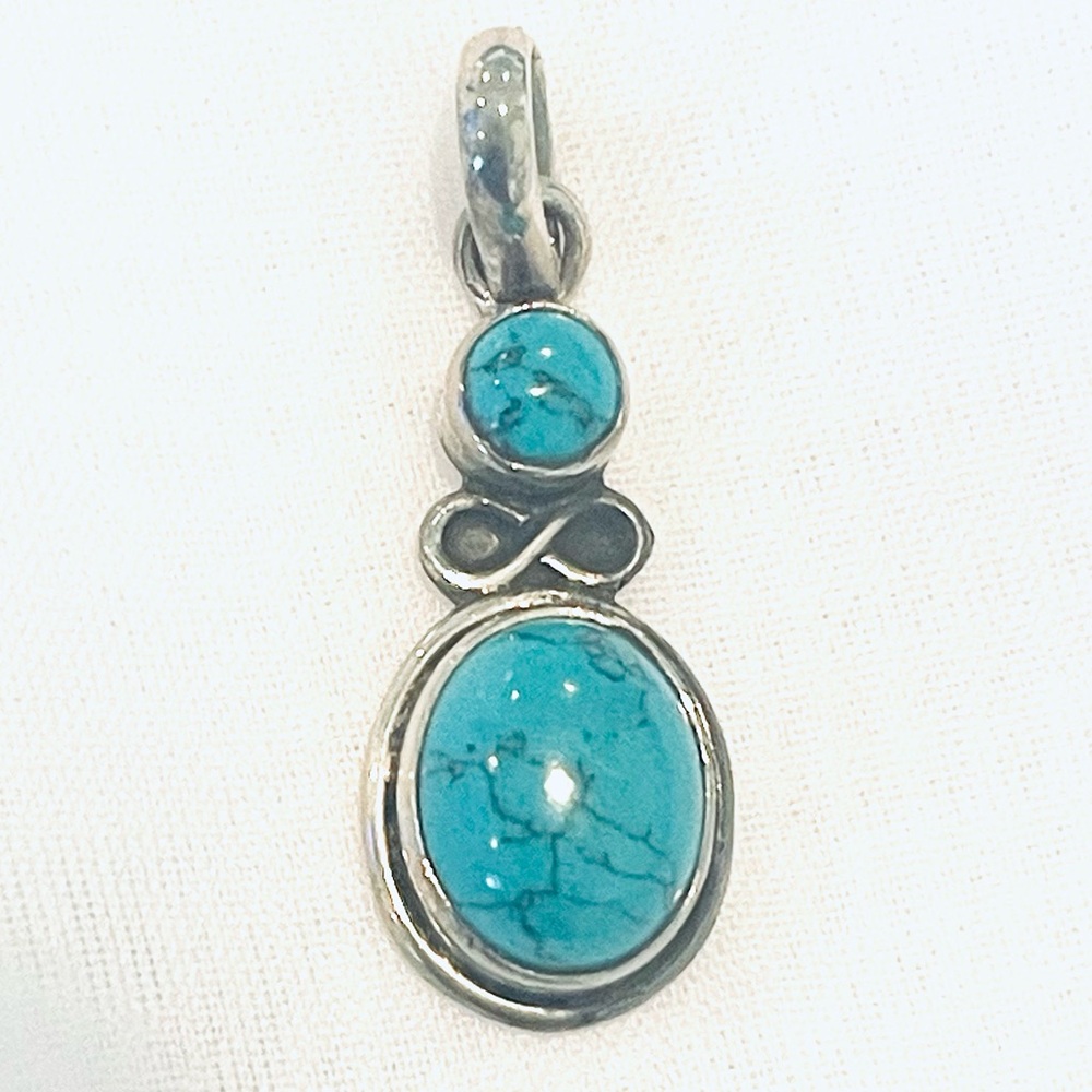 Turquoise 925 Sterling Silver Pendant